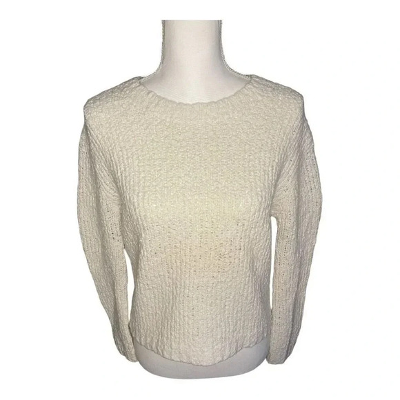 Vince Women’s Small Merino Wool Blend Crew Neck‎ Cropped Sweater - Picture 1 of 6